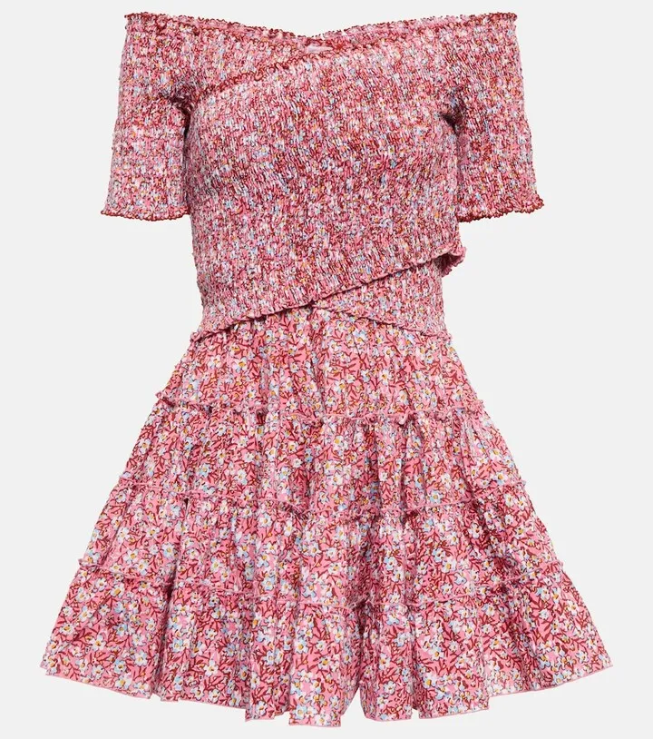 Soledad floral cotton minidress