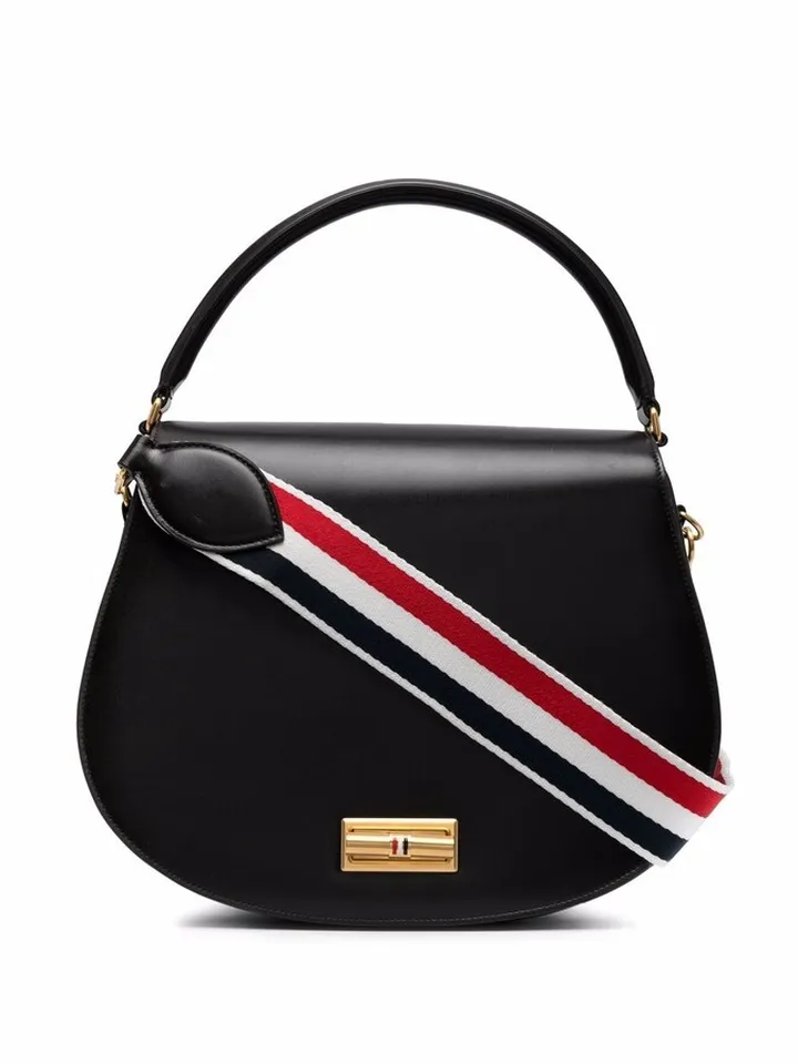 RWB stripe-detail saddle bag