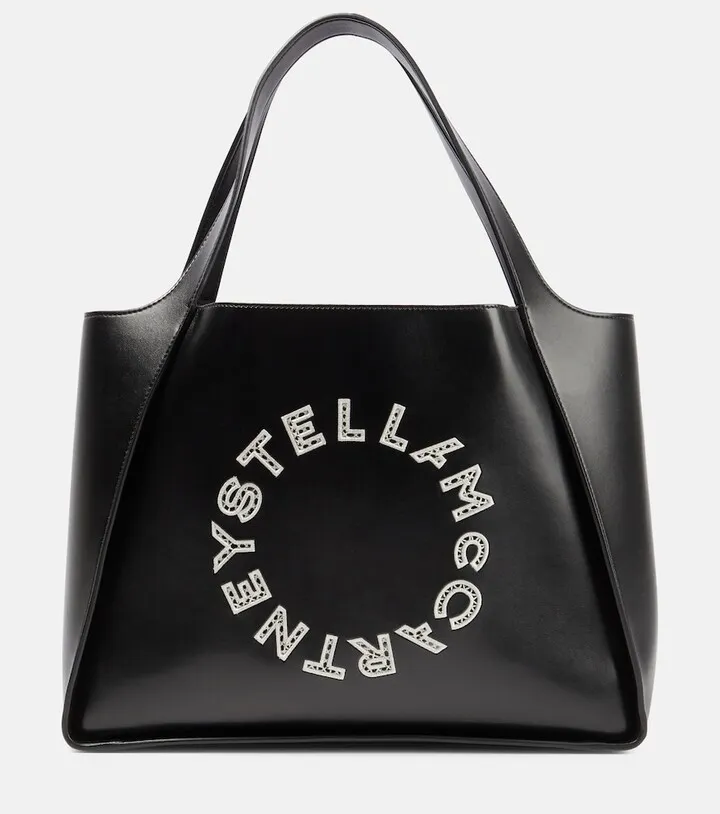 Embroidered logo tote