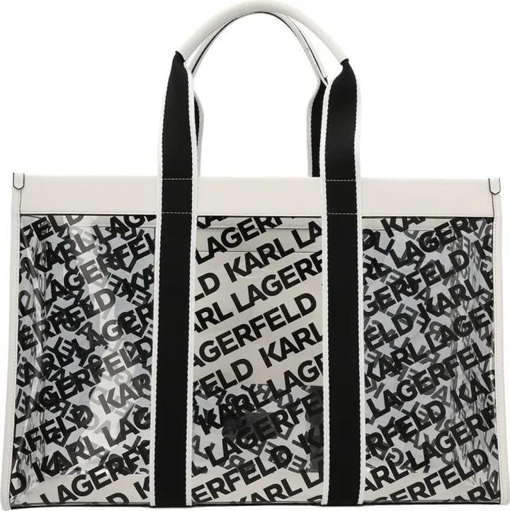 Karl Lagerfeld Logo-Printed Beach Tote Bag