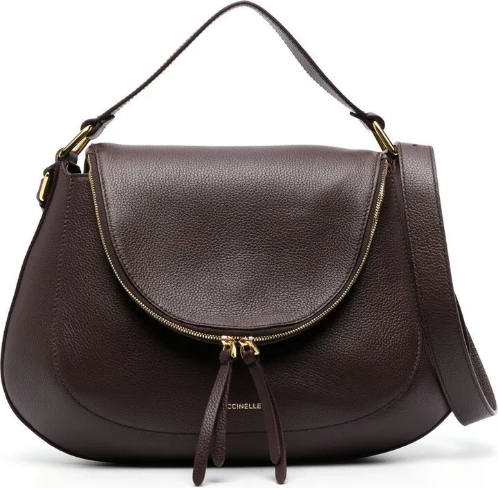 Logo-Detail Leather Tote Bag