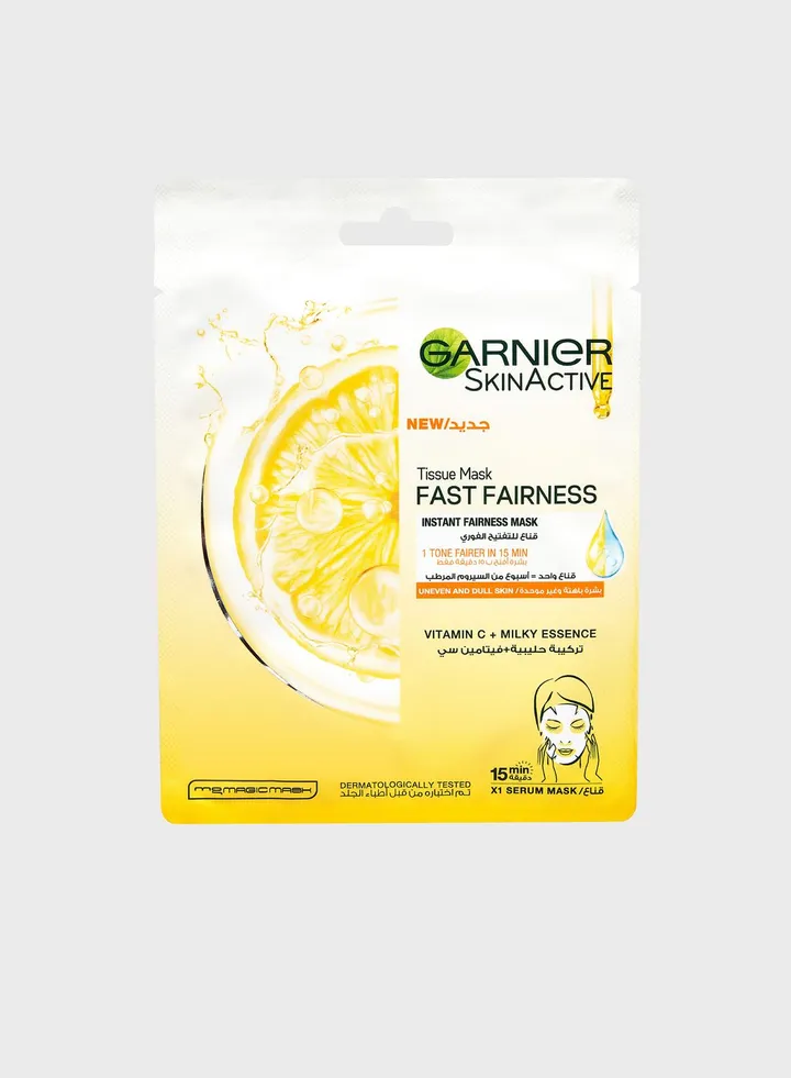 Skinactive Fast Fairness Instant Fairness Tissue Mask with Vitamin C and Milky Essence 28g