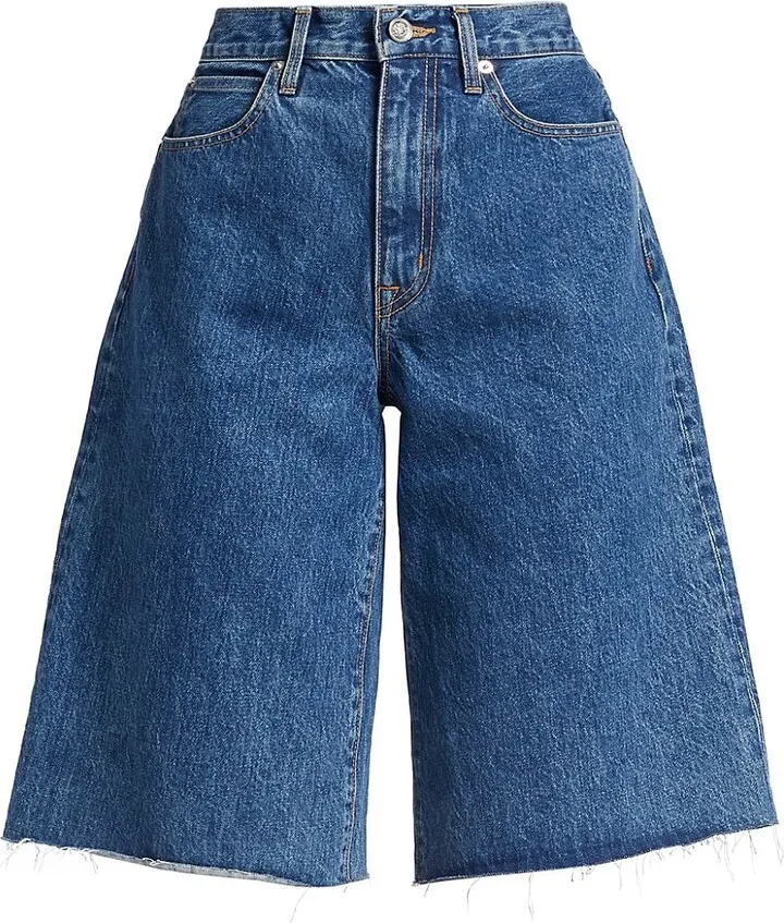 Grace High-Rise Denim Shorts