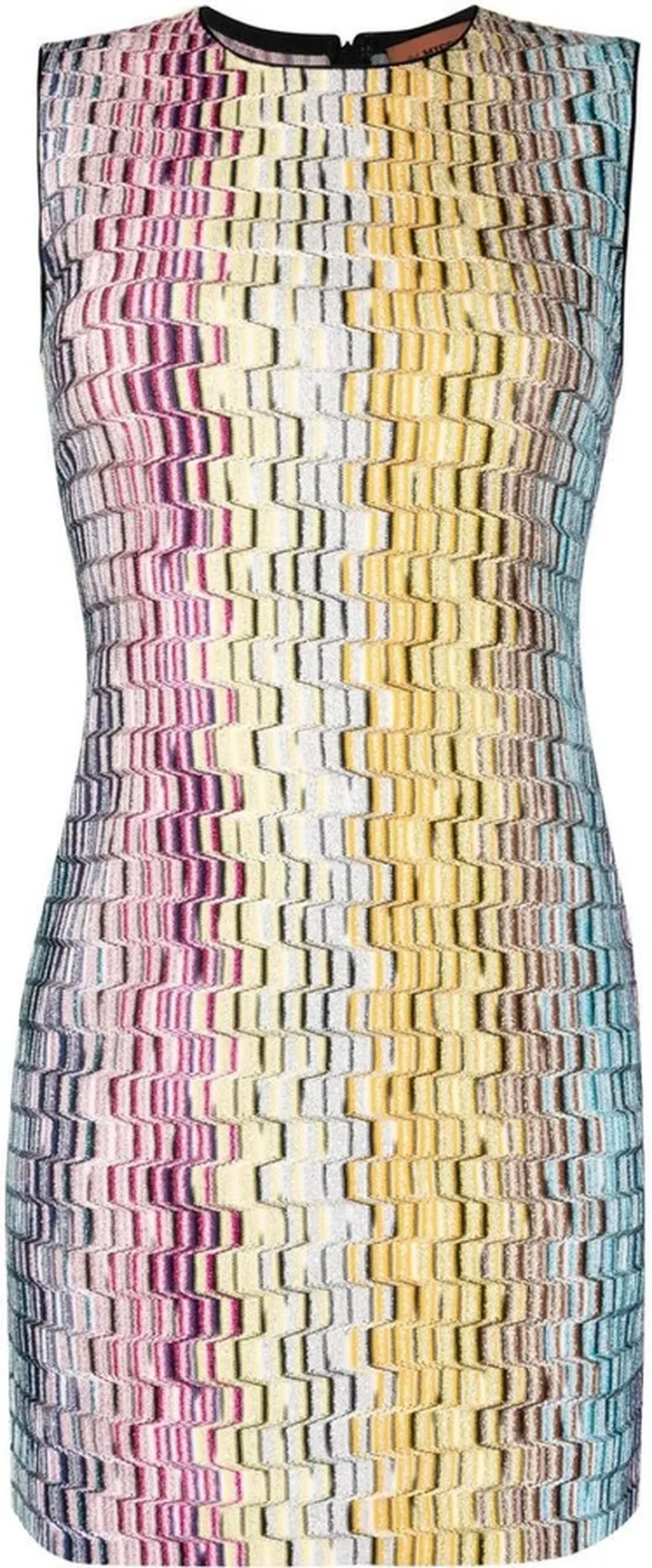 Patterned-Jacquard Mini Dress