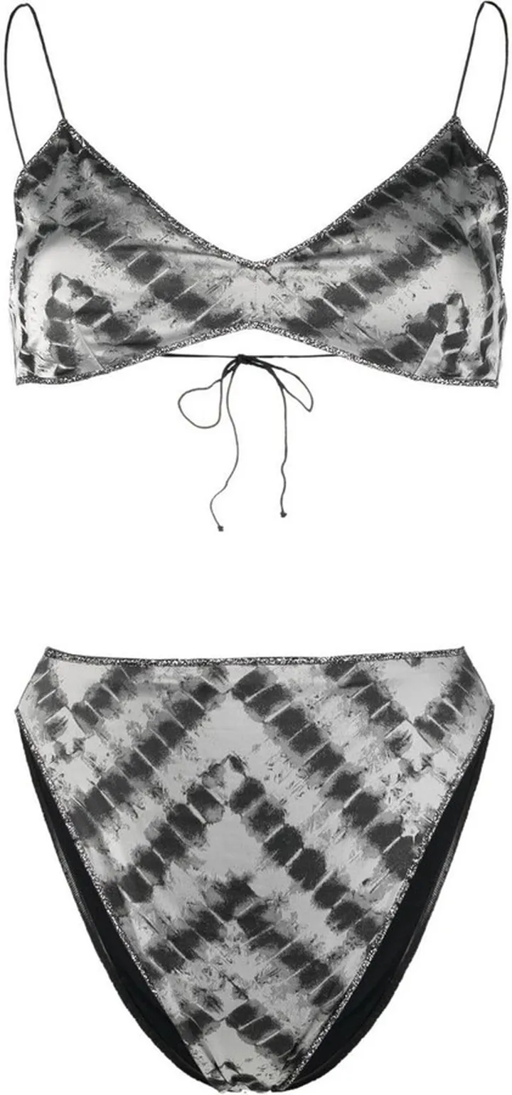 Tie Dye-Print Bikini Set