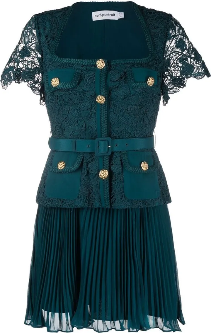 Lace Bodice Mini Dress