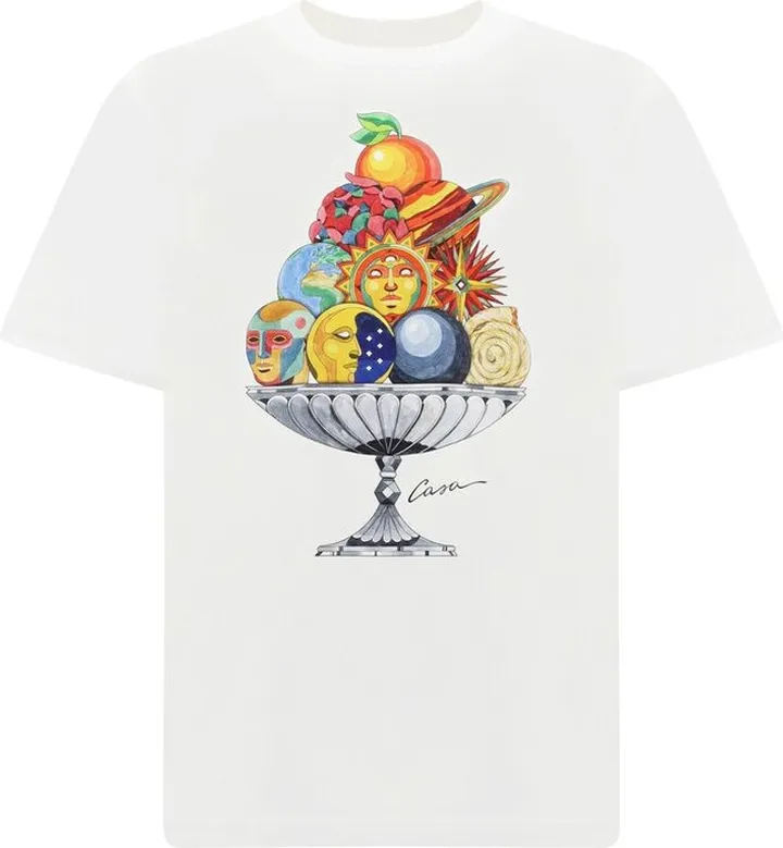 Casablanca Graphic Printed Crewneck T-Shirt