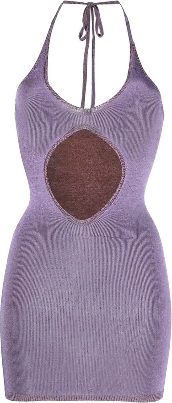 Cut-Out Halterneck Minidress