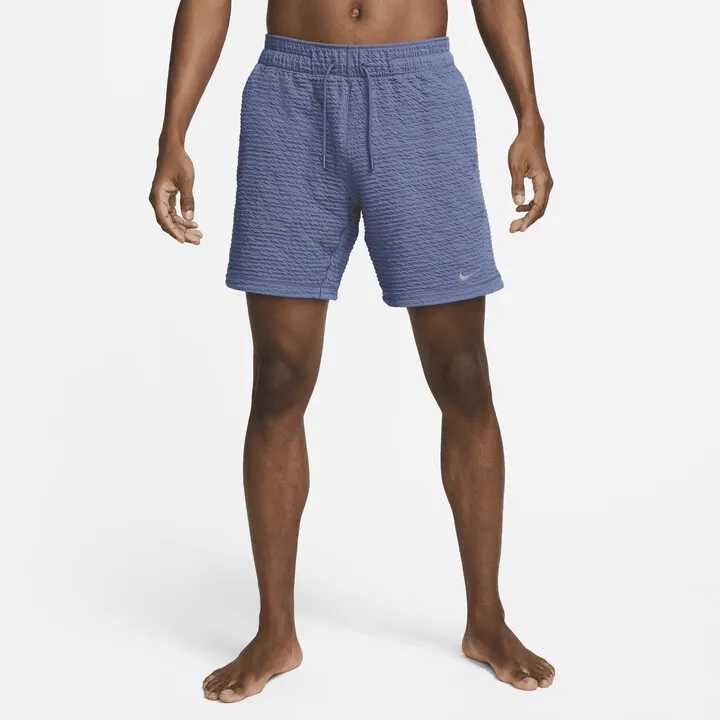 Men's Nike Yoga Dri-FIT 7" Unlined Shorts in Blue