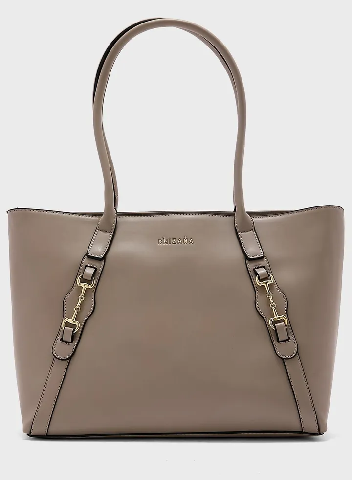 Horsebit Detail Tote Bag