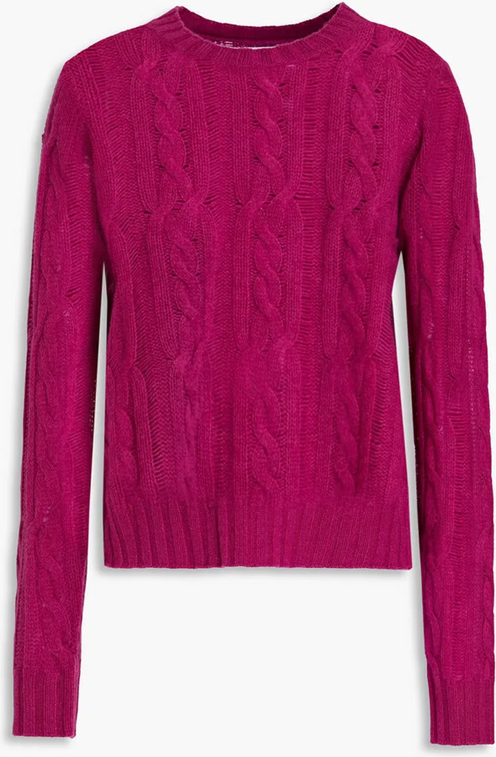Cable-knit cashmere sweater