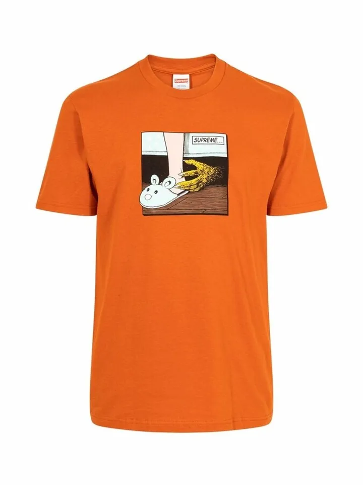 bed-print short-sleeve T-shirt