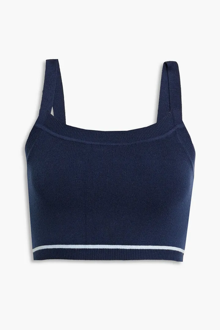 Stretch-knit sports bra