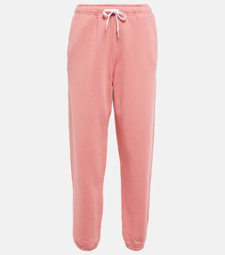 Cotton-blend jersey sweatpants
