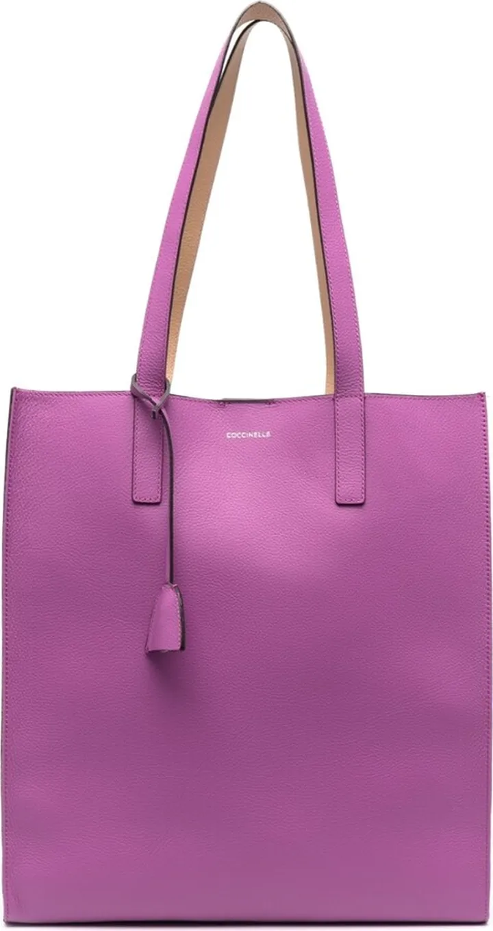Leather Logo-Detail Tote Bag