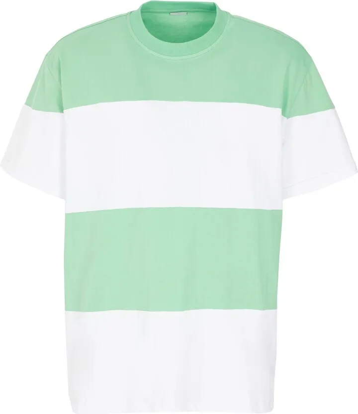 Organic Cotton Striped T-shirt T-shirt Light Green