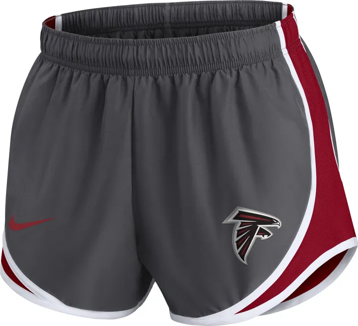 Nike Women's Dri-FIT Logo Tempo (NFL Atlanta Falcons) Shorts in Grey