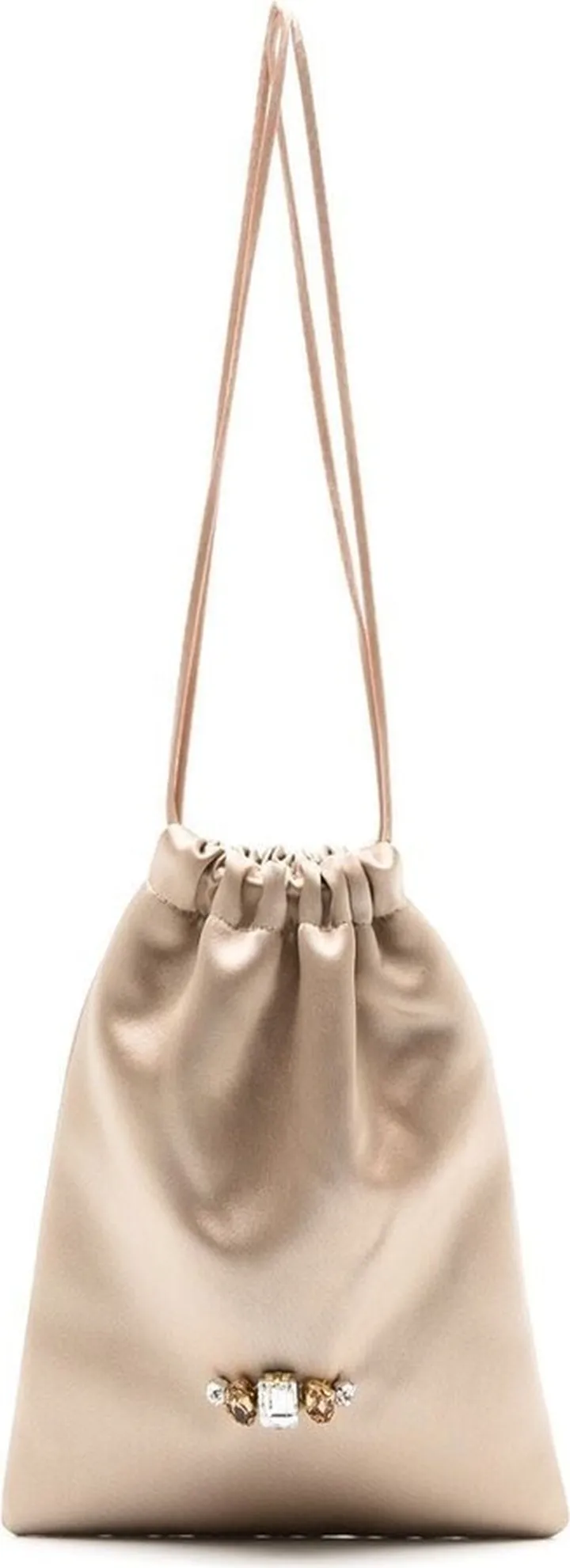 Metallic Drawstring Mini Pouch