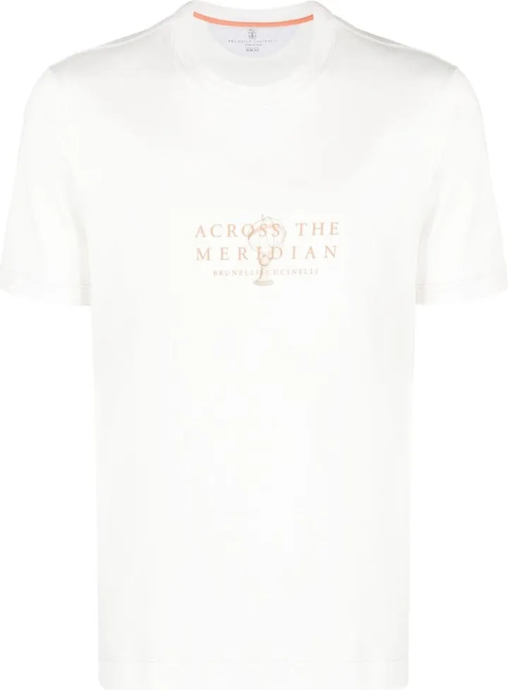slogan-print cotton T-shirt