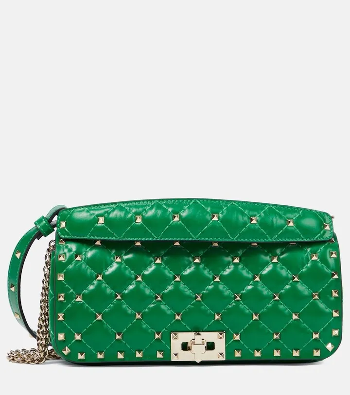 Rockstud Spike leather shoulder bag