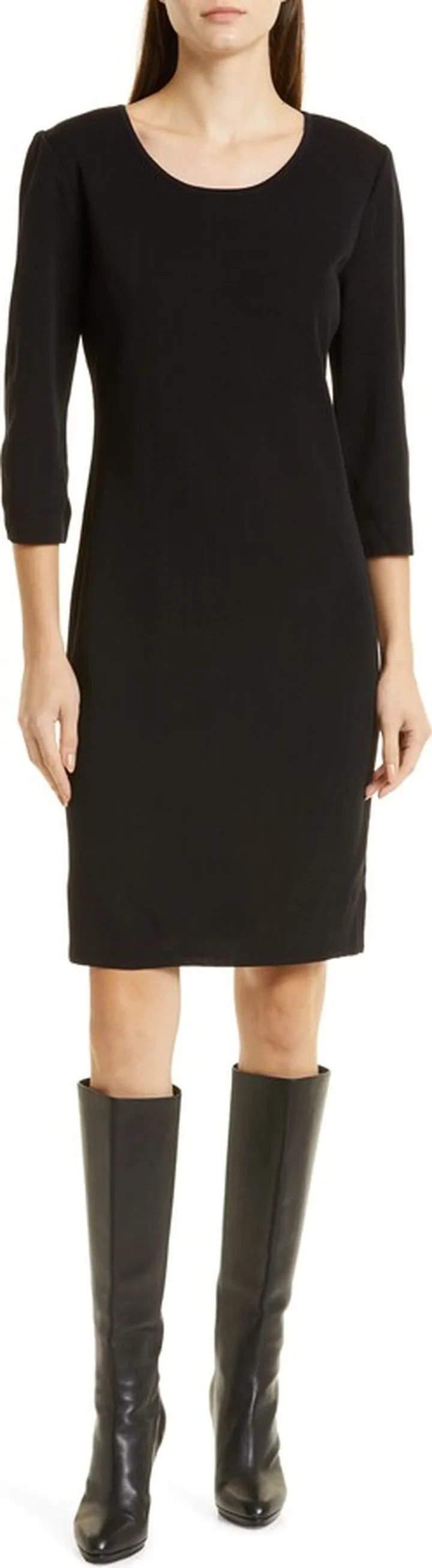 Scoop Neck Knit Dress