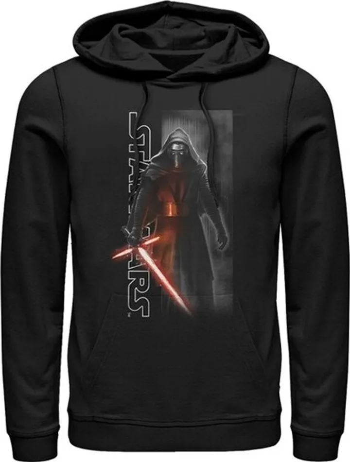 Men's Star Wars The Force Awakens Kylo Ren Awakened Pull Over Hoodie - Black - Small
