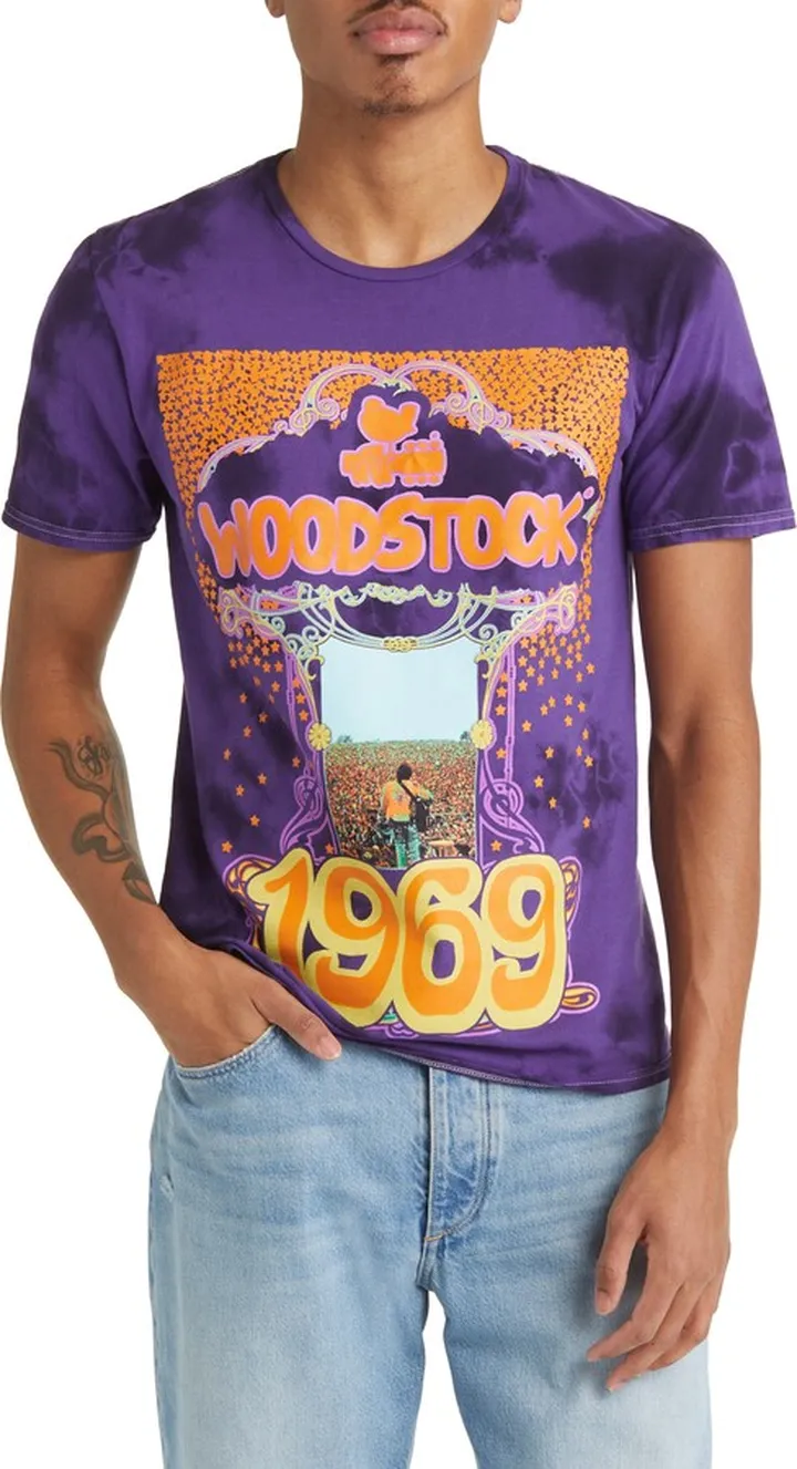 Woodstock Falling Stars Graphic Cotton Tee