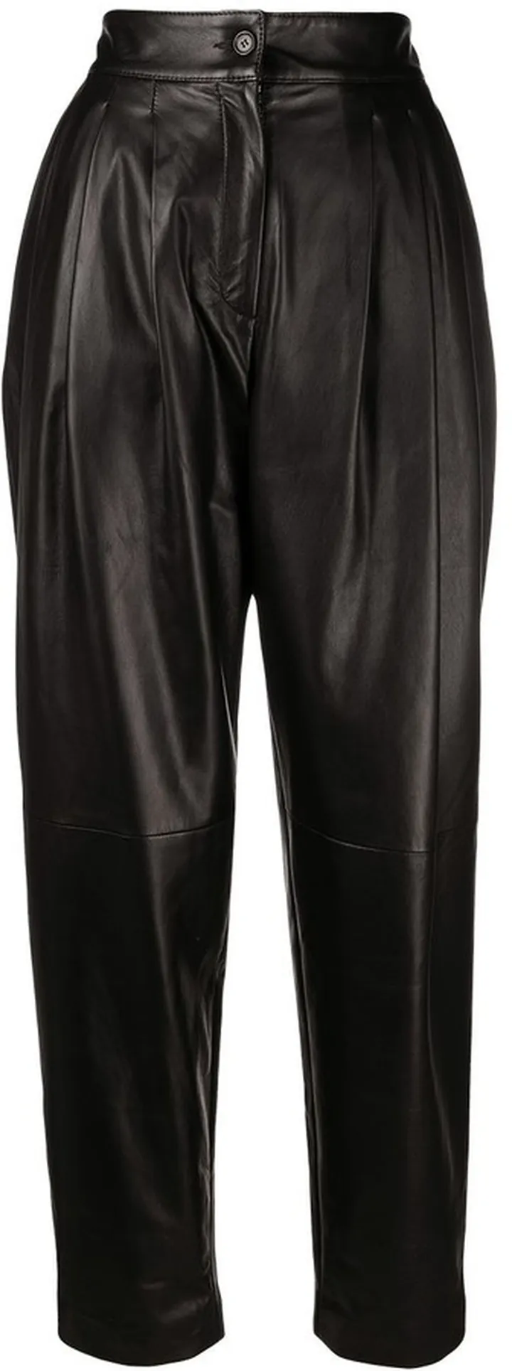 High-Waisted Tapered Trousers