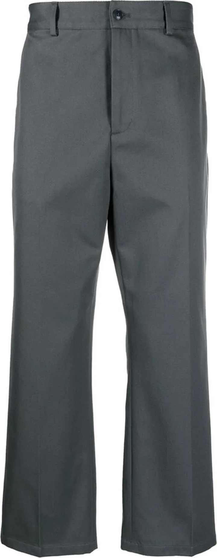 Straight-Leg Cotton Trousers