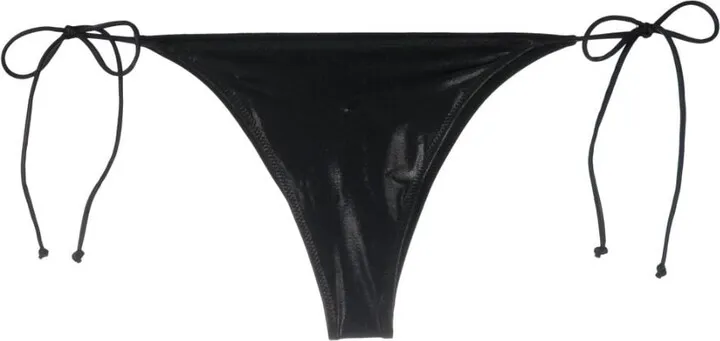 Abstract-Print Bikini Bottoms