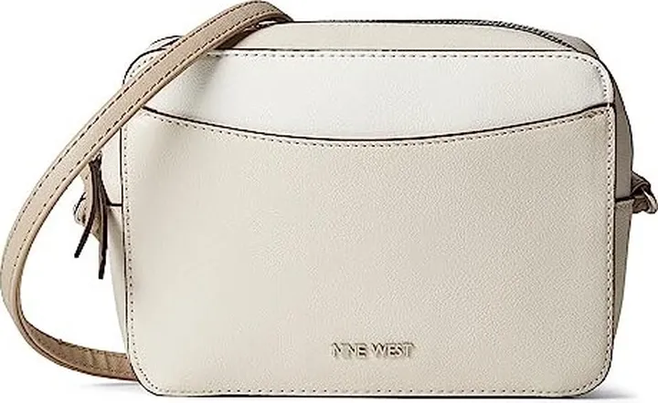 Nine West Calandra Mini Camera Crossbody (Milk Multi) Cross Body Handbags