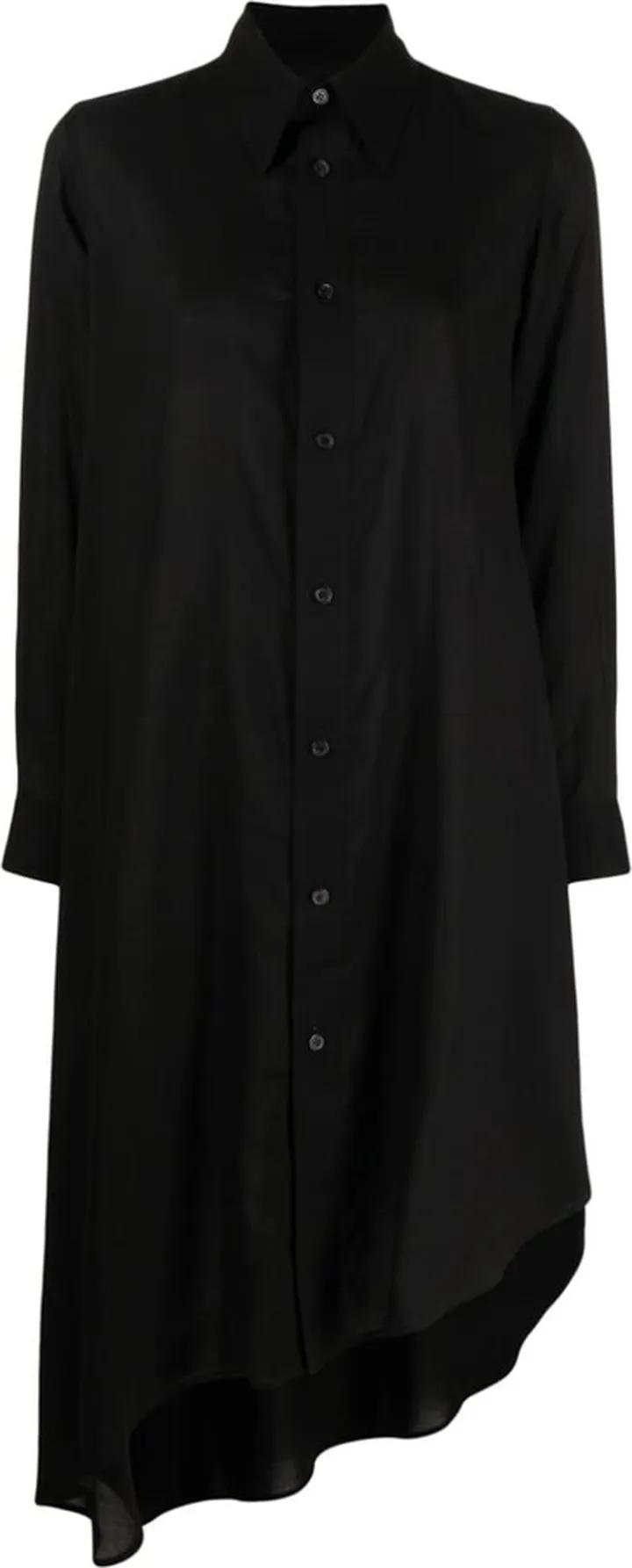 Draped-Detail Asymmetric Dress