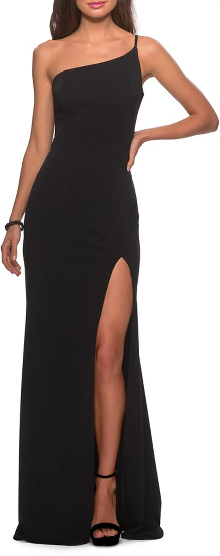 One-Shoulder Jersey Gown