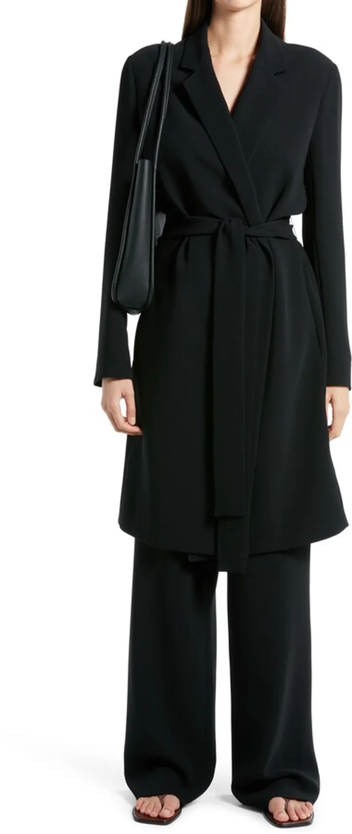 Harri Belted Three-Quarter Coat