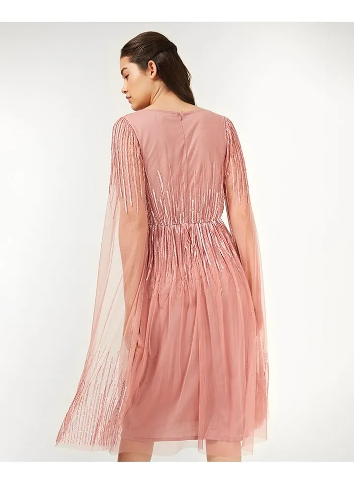 Little Mistress Pink Midi Dress