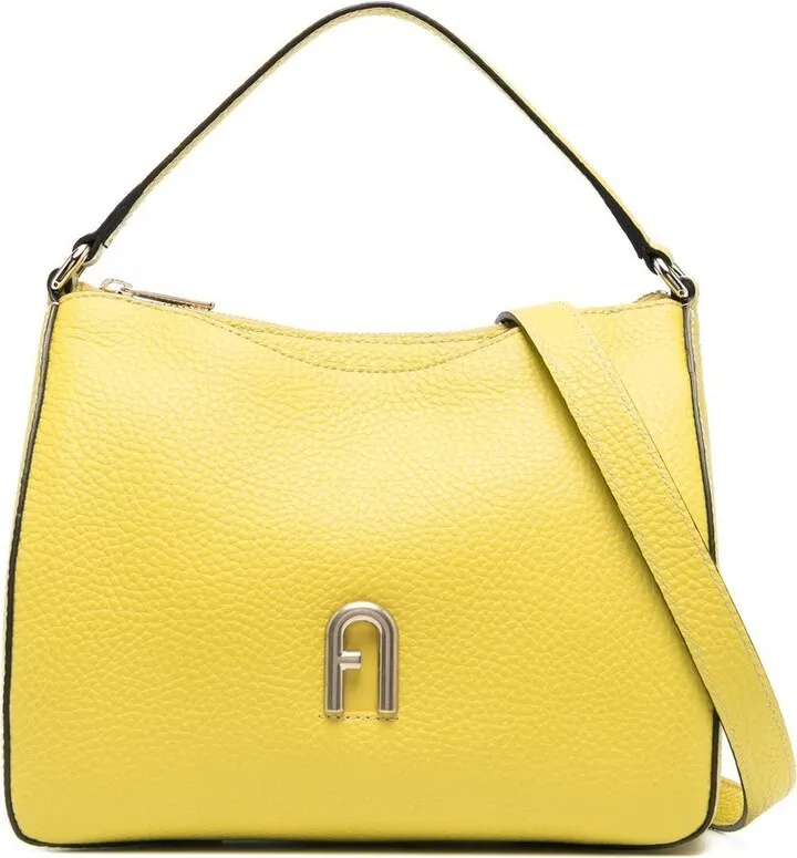 Logo-Plaque Grained Leather Tote Bag