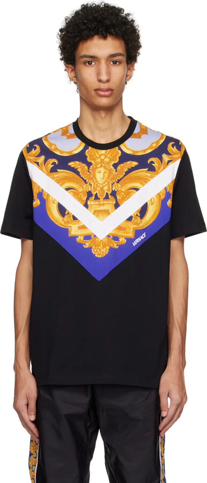 Versace Black Barocco 660 T-Shirt