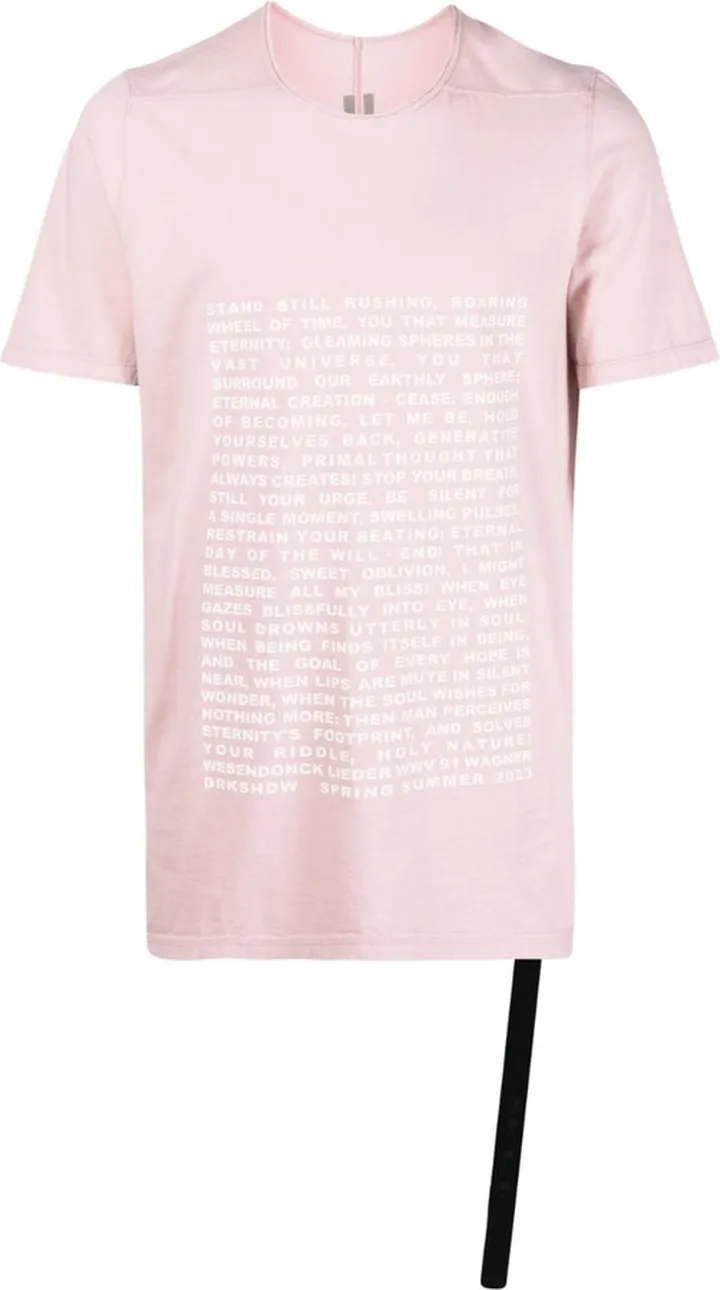 text-print cotton T-shirt
