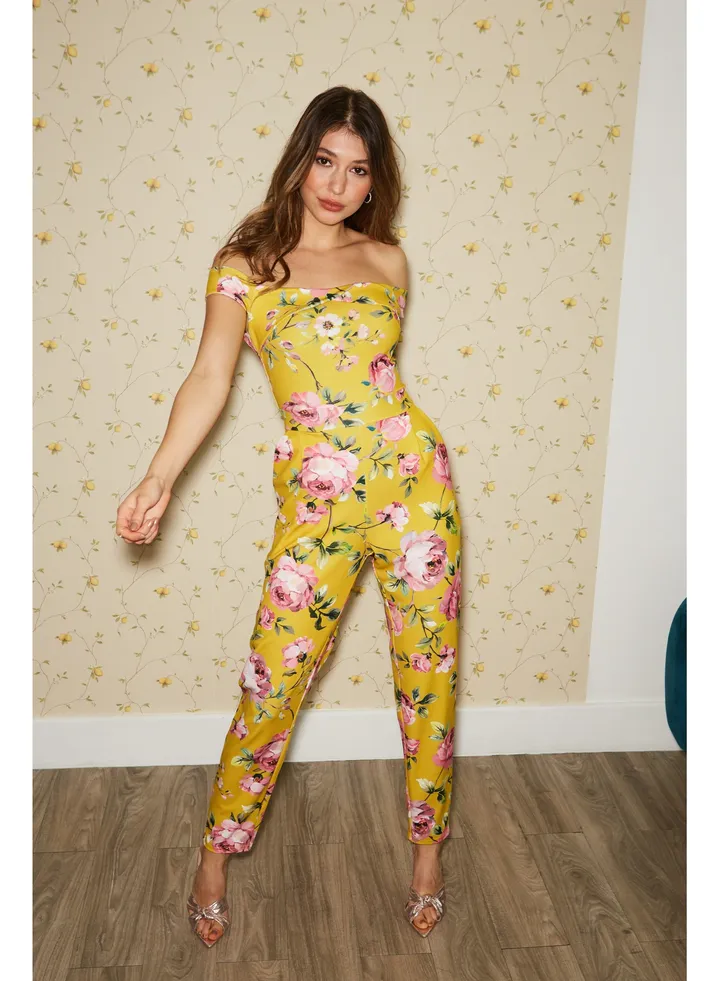 Little Mistress Mustard Floral Maxi