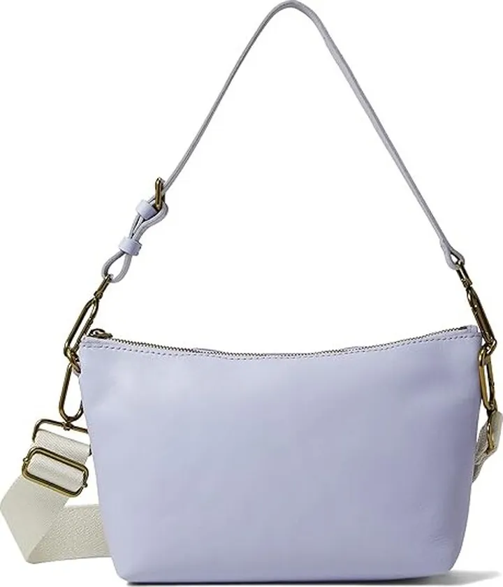 Madewell The Leather Carabiner Crossbody Sling Bag (Distant Peri) Shoulder Handbags