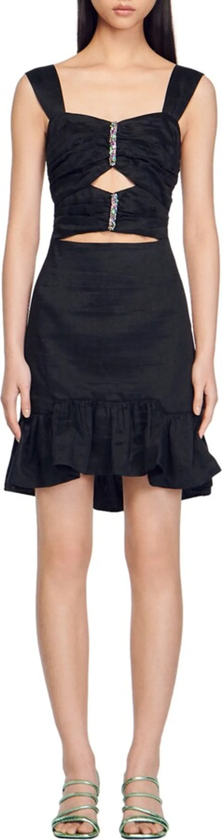 Rubis Linen Blend Minidress