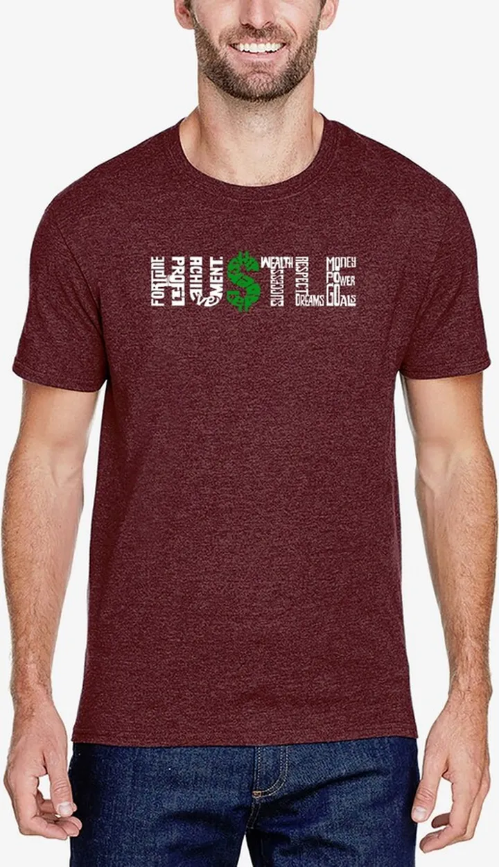Men's Premium Blend Word Art Hustle T-shirt