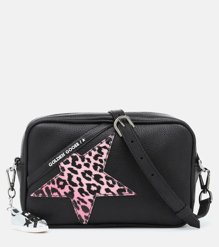 Star leather shoulder bag
