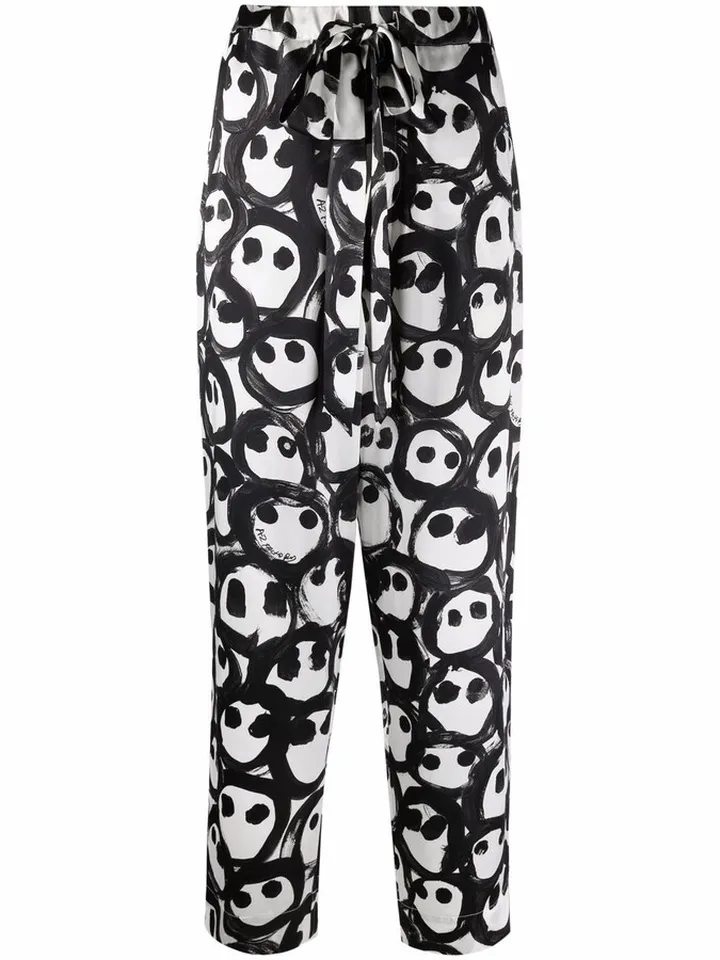 Amigomania printed silk trousers