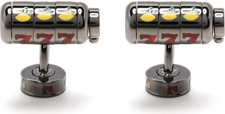 Slot Machine enamel cufflinks