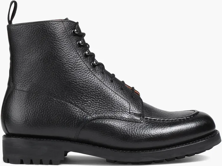 Pebbled-leather boots