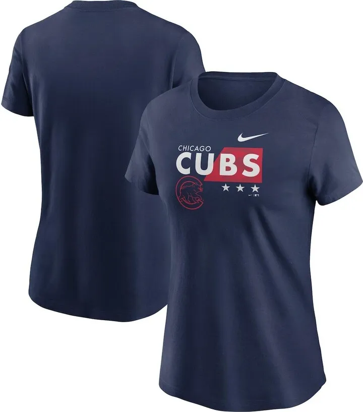 Women's Nike Navy Chicago Cubs Americana T-shirt