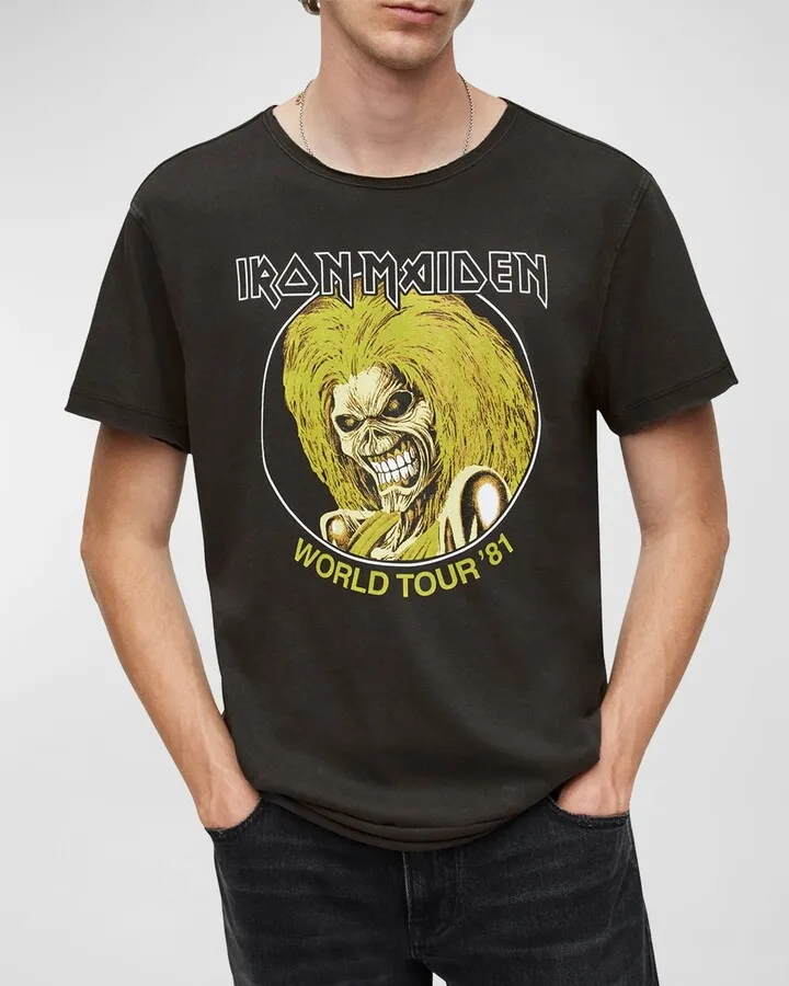 Men's Iron Maiden Raw-Edge T-Shirt