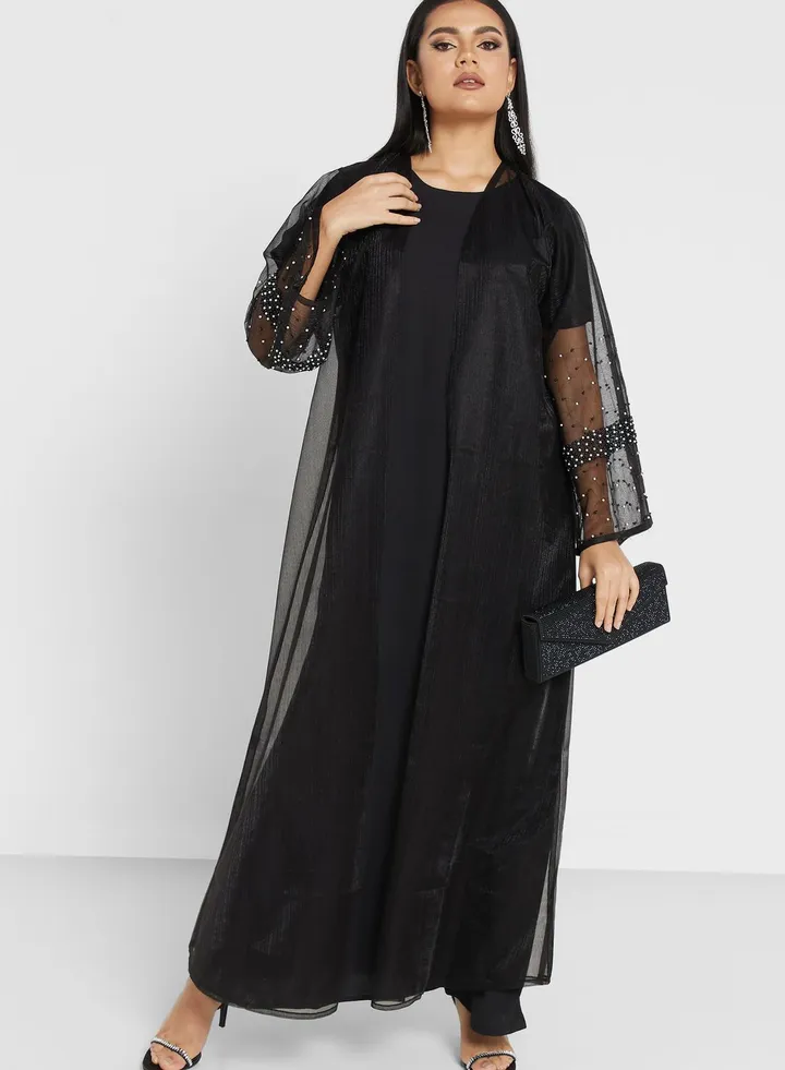 Embellished Detail Abaya