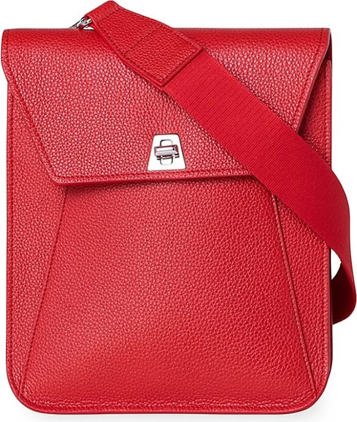 Grained Leather Crossbody
